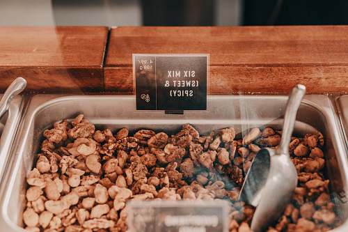 plant brown grains in tray vegetable